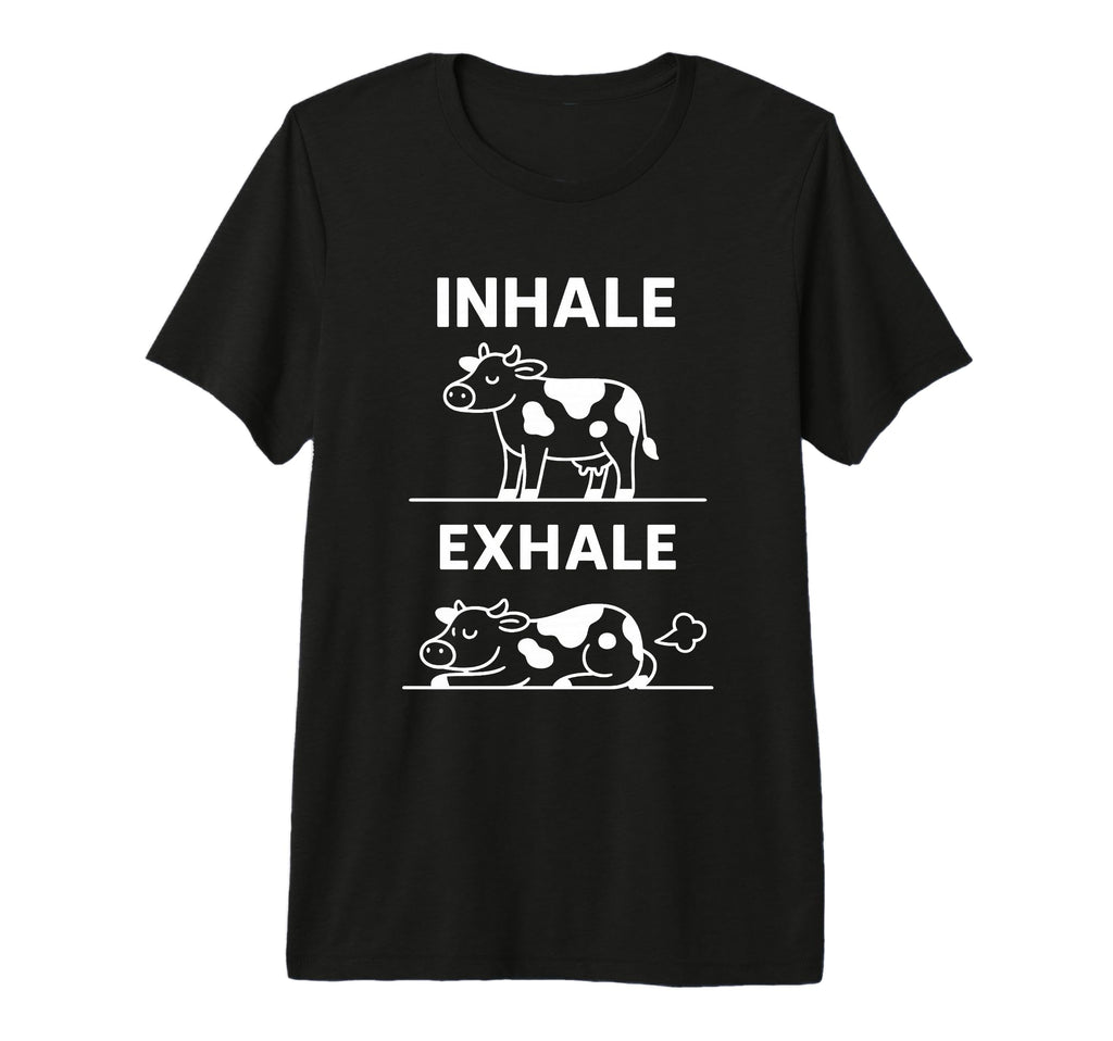 Funny Yoga Inhale Exhale Pooping Animal T-Shirt - Novelty Apparel Unisex - T-Shirt, Sweatshirt, Hoodie