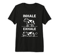 Funny Yoga Inhale Exhale Pooping Animal T-Shirt - Novelty Apparel Unisex - T-Shirt, Sweatshirt, Hoodie