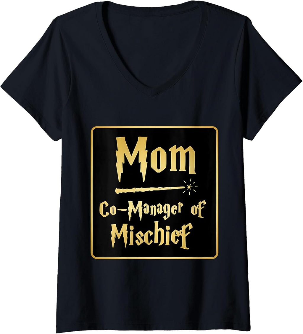 Mom Co-Manager Of Mischief Funny Mother Merch Unisex T-shirt, Sweatshirt, Hoodie, Long Sleeve Tee - T-Shirt, Sweatshirt, Hoodie