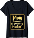 Mom Co-Manager Of Mischief Funny Mother Merch Unisex T-shirt, Sweatshirt, Hoodie, Long Sleeve Tee - T-Shirt, Sweatshirt, Hoodie