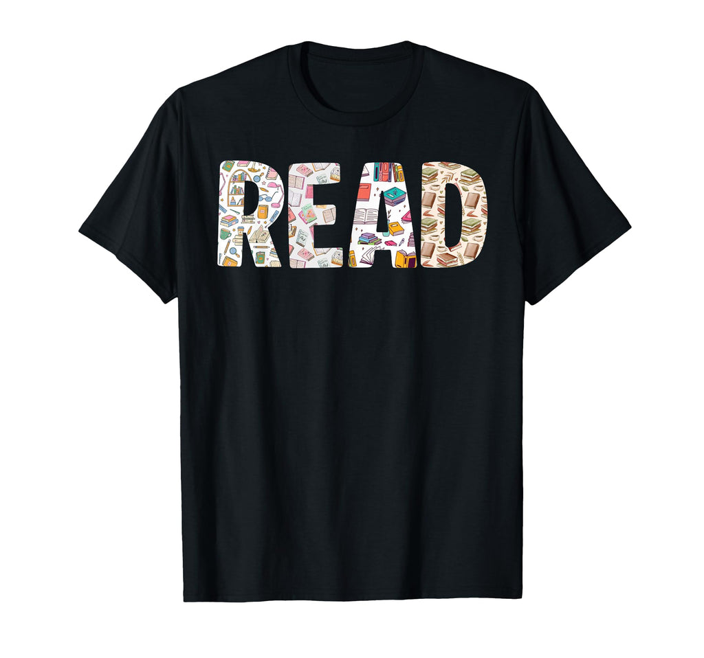 Read Book Nerd Book Reader Book T-Shirt - Custom Art Print for Adults - T-Shirt, Sweatshirt, Hoodie