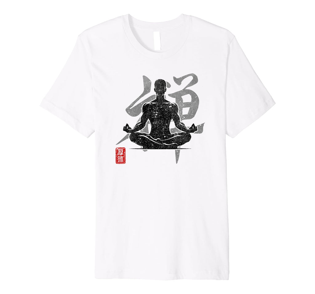 Yoga Zen Japan Kanji Art Meditation T-Shirt - Novelty Apparel for Adults - T-Shirt, Sweatshirt, Hoodie