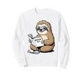 Read Books Be Kind Stay Weird Sloth Sweatshirt - Streetwear Style Men Women - T-Shirt, Sweatshirt, Hoodie