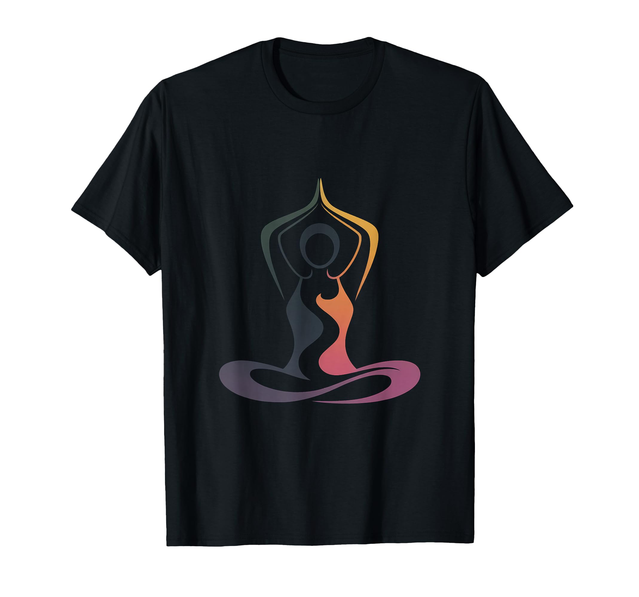 Meditating Figure Lotus Pose Mindful T-Shirt - Graphic Print for Adults - T-Shirt, Sweatshirt, Hoodie