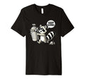 Raccoon Motivation Keep Going Garbage T-Shirt - Minimalist Print Men Women - T-Shirt, Sweatshirt, Hoodie