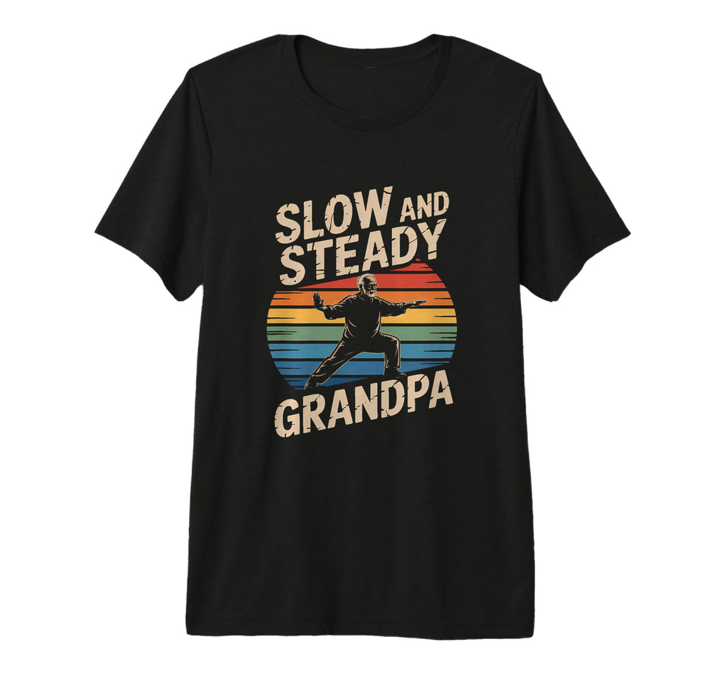 Tai Chi Grandpa Serenity Balance T-Shirt - Minimalist Print for Adults - T-Shirt, Sweatshirt, Hoodie