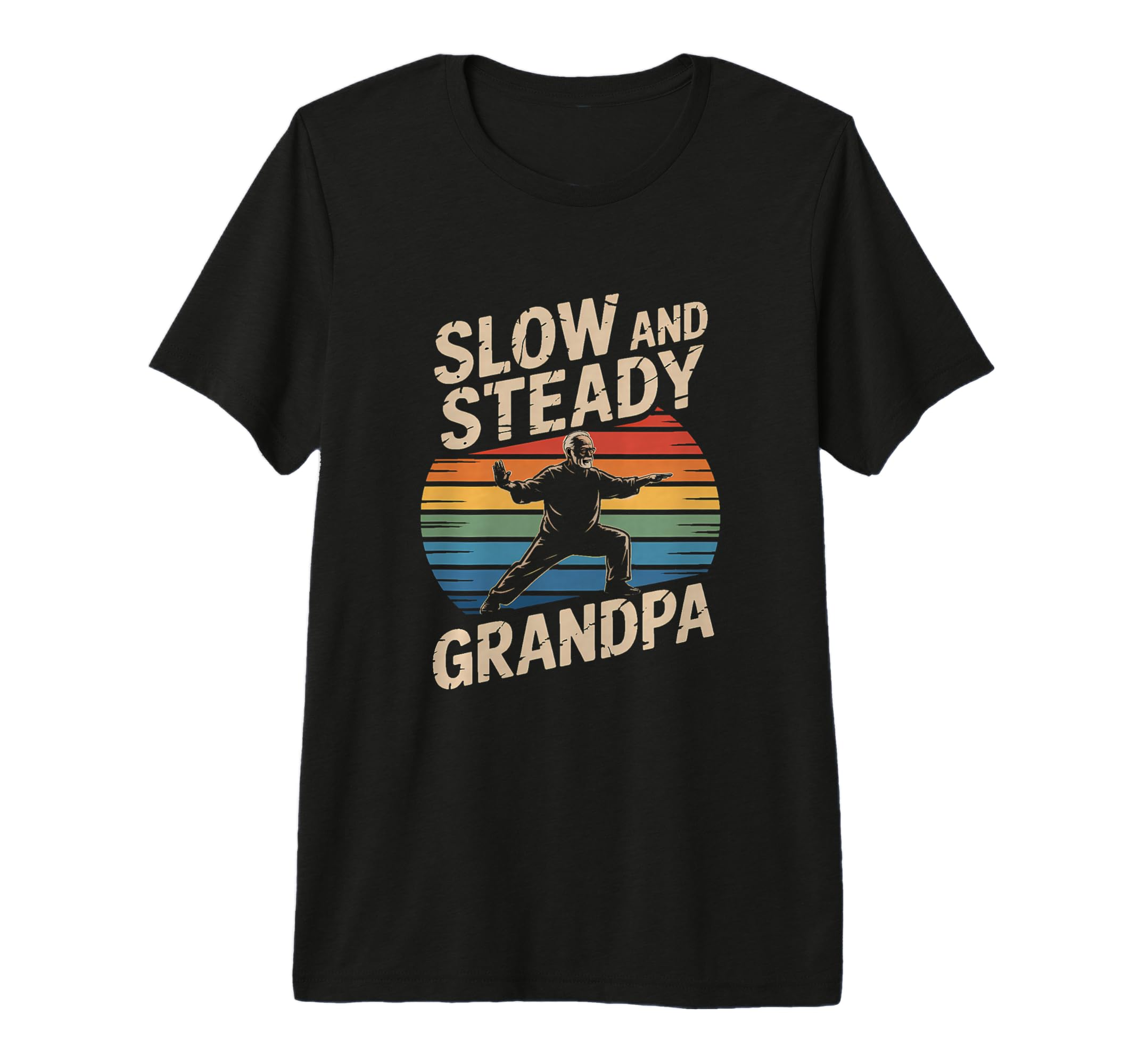 Tai Chi Grandpa Serenity Balance T-Shirt - Minimalist Print for Adults - T-Shirt, Sweatshirt, Hoodie