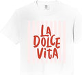 La Dolce Vita Italian Summer Coastal Graphic Comfort Colors Crop Top Unisex T-shirt, Sweatshirt, Hoodie, Long Sleeve Tee - T-Shirt, Sweatshirt, Hoodie