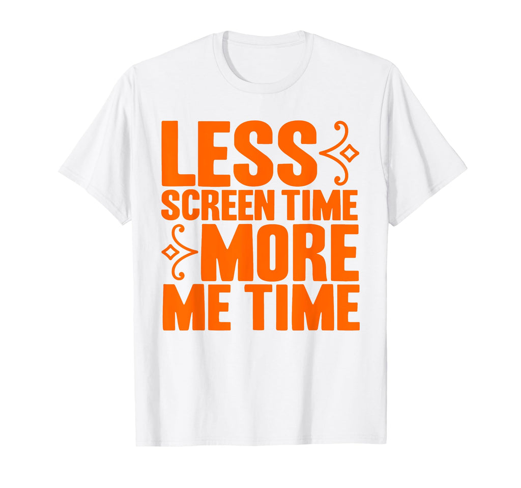 Antisocial Less Screen Time More Me Time T-Shirt - Minimalist Print Unisex - T-Shirt, Sweatshirt, Hoodie
