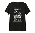 Funny Yoga Inhale Exhale Pooping T-Shirt - Fun Novelty Design Unisex - T-Shirt, Sweatshirt, Hoodie