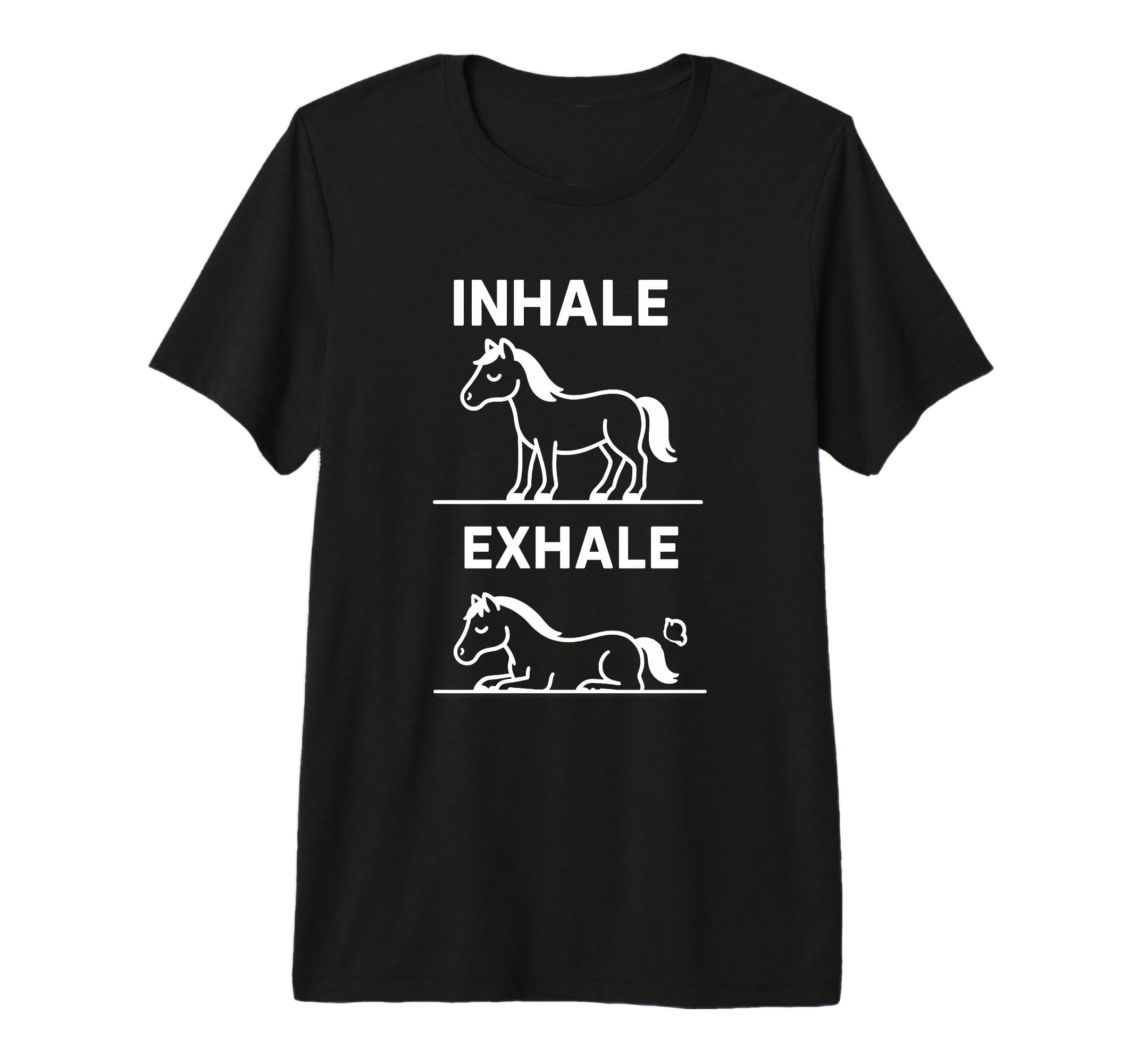 Funny Yoga Inhale Exhale Pooping T-Shirt - Fun Novelty Design Unisex - T-Shirt, Sweatshirt, Hoodie