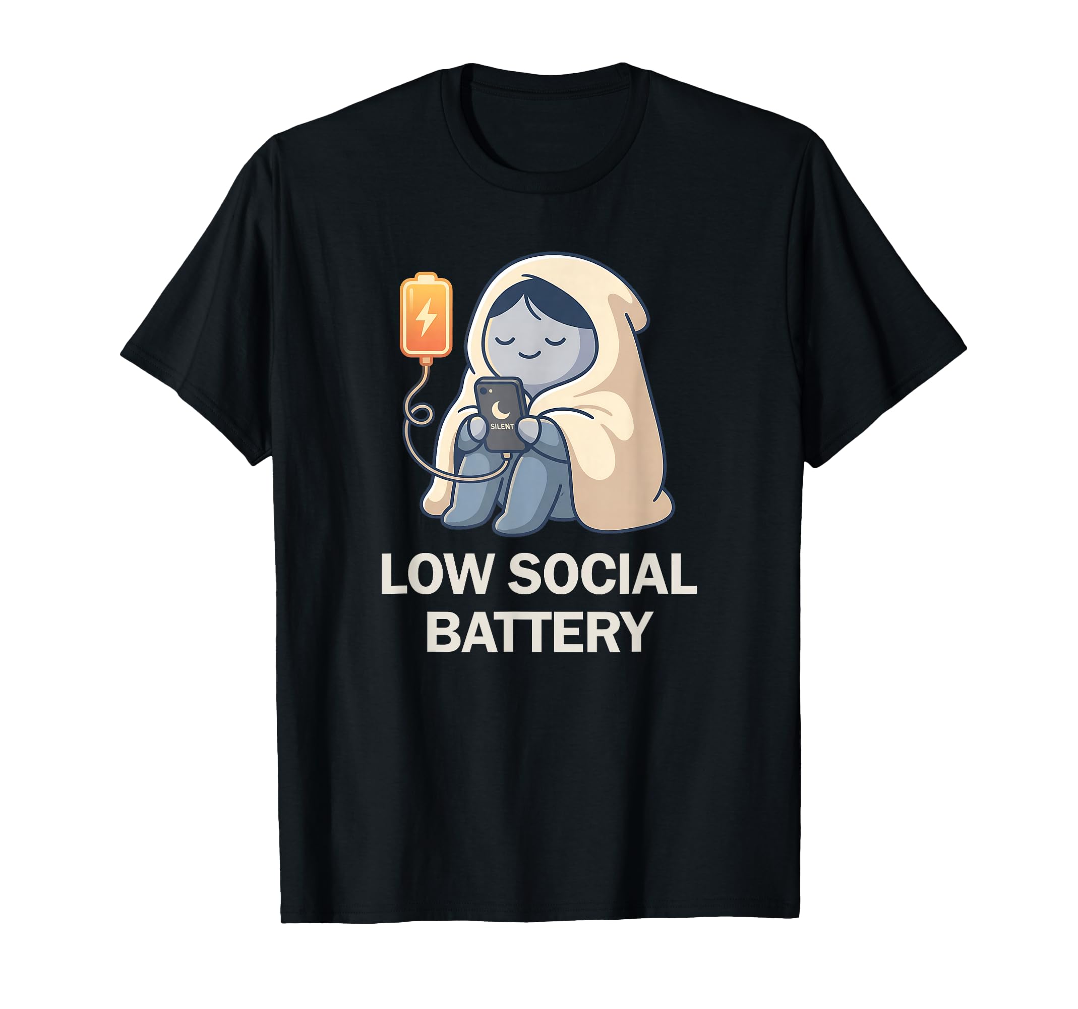 Low Social Battery Need To Recharge T-Shirt - Streetwear Style for Adults - T-Shirt, Sweatshirt, Hoodie