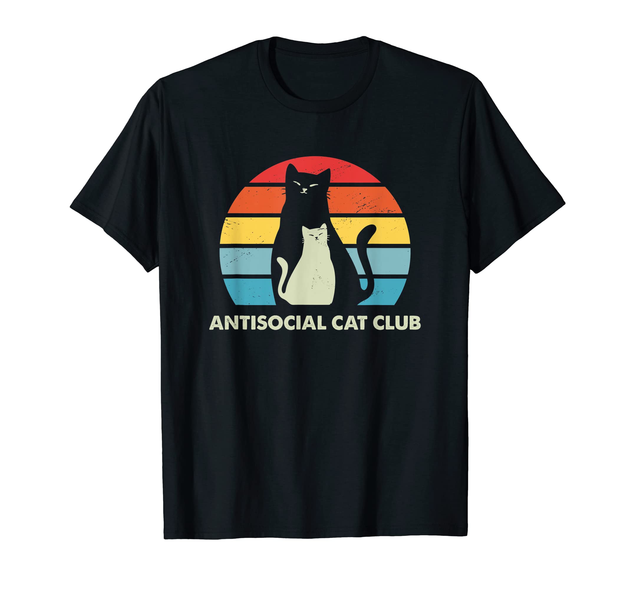 Antisocial Cat Club Introvert Cat T-Shirt - Casual Everyday Wear Unisex - T-Shirt, Sweatshirt, Hoodie