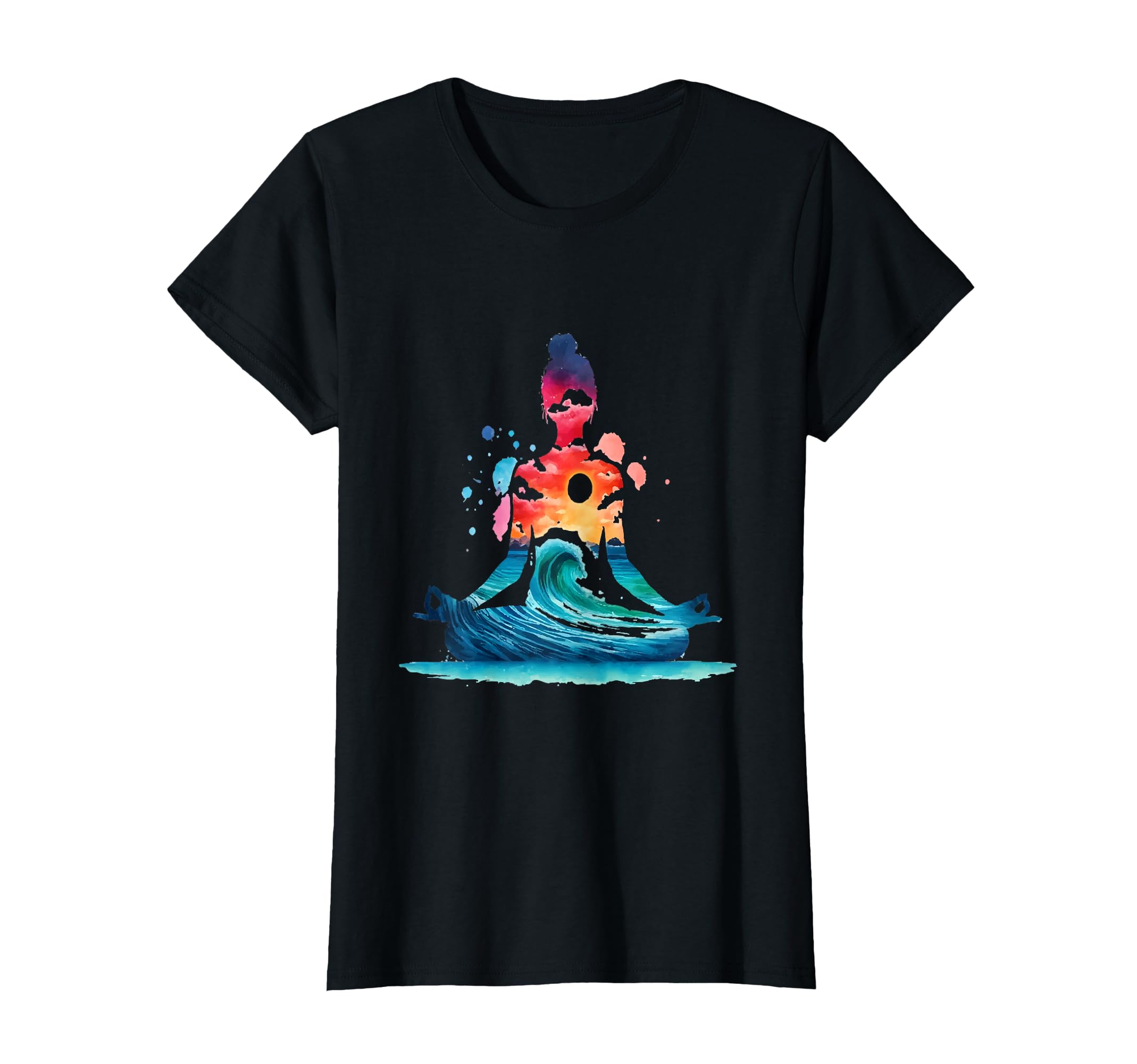 Female Yoga Mindfulness Art Workout T-Shirt - Custom Art Print Men Women - T-Shirt, Sweatshirt, Hoodie