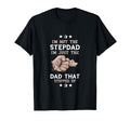 Fathers Day Step Father Fist Bump T-Shirt - Minimalist Print Men Women - T-Shirt, Sweatshirt, Hoodie