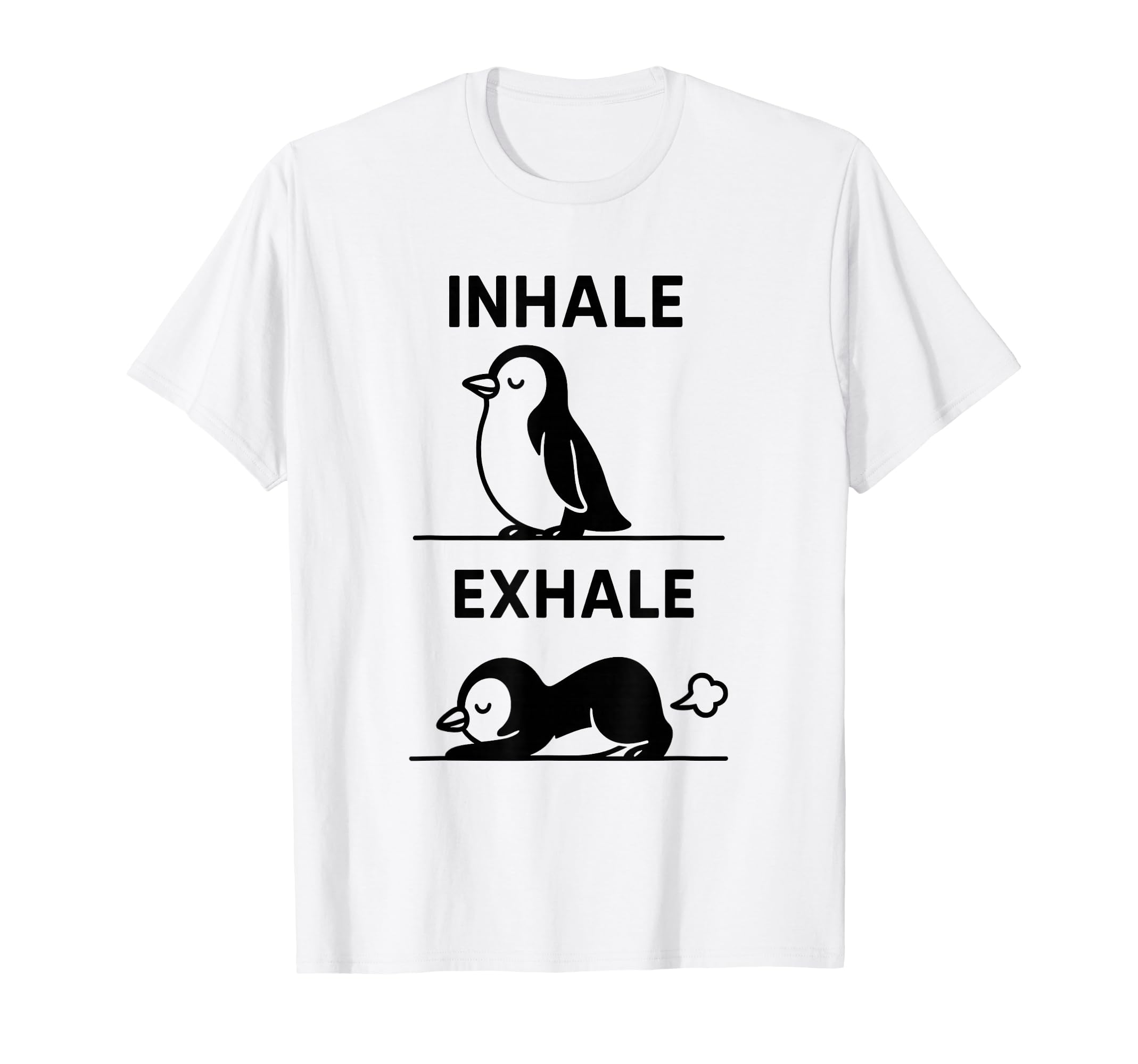 Funny Yoga Inhale Exhale Pooping T-Shirt - Novelty Apparel Men Women - T-Shirt, Sweatshirt, Hoodie