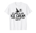 Ice Cream Melts Depression Mental T-Shirt - Aesthetic Graphic for Adults - T-Shirt, Sweatshirt, Hoodie