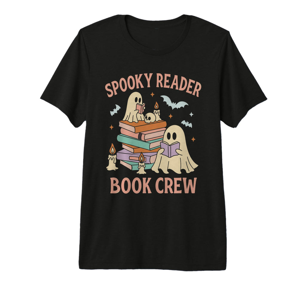 Halloween Spooky Reader Book Lover Tri T-Shirt - Trendy Graphic Men Women - T-Shirt, Sweatshirt, Hoodie