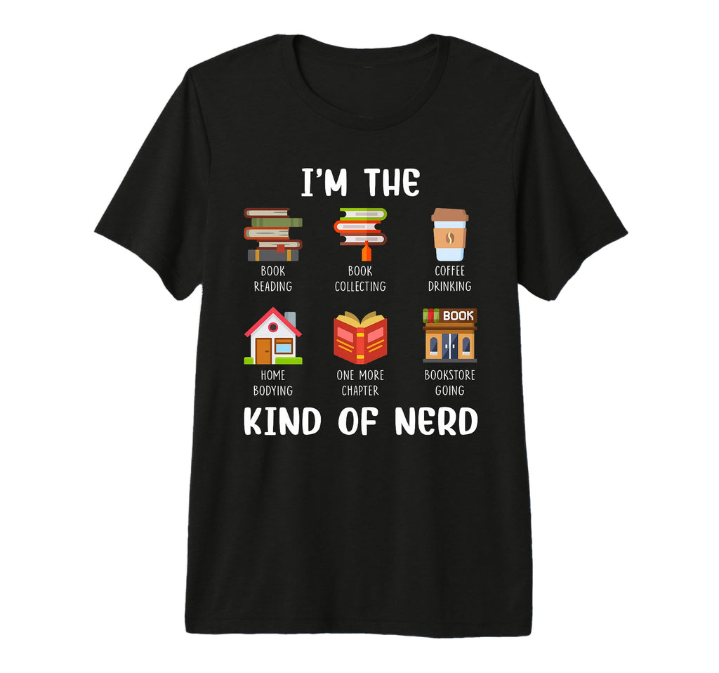 Im Kind Nerd Book Reading Coffee T-Shirt - Fun Novelty Design Unisex - T-Shirt, Sweatshirt, Hoodie
