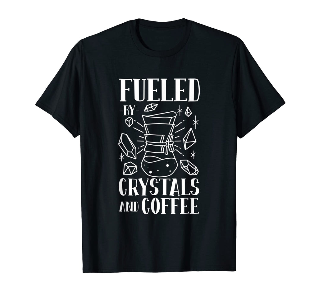 Fueled Crystals And Coffee Chakra T-Shirt - Minimalist Print for Adults - T-Shirt, Sweatshirt, Hoodie