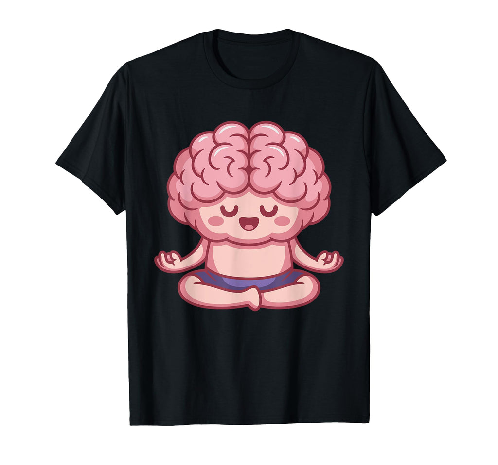 Brain Doing Yoga Funny Mindfulness T-Shirt - Streetwear Style Men Women - T-Shirt, Sweatshirt, Hoodie