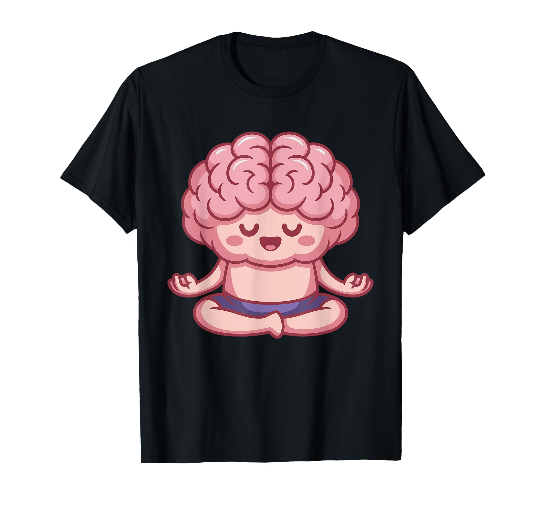 Brain Doing Yoga Funny Mindfulness T-Shirt - Streetwear Style Men Women - T-Shirt, Sweatshirt, Hoodie