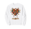 Heart Shaped Bookcase Librarian Sweatshirt - Fun Novelty Design for Adults - T-Shirt, Sweatshirt, Hoodie
