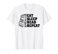 Eat Sleep Read Repeat Book Reading T-Shirt - Streetwear Style for Adults - T-Shirt, Sweatshirt, Hoodie