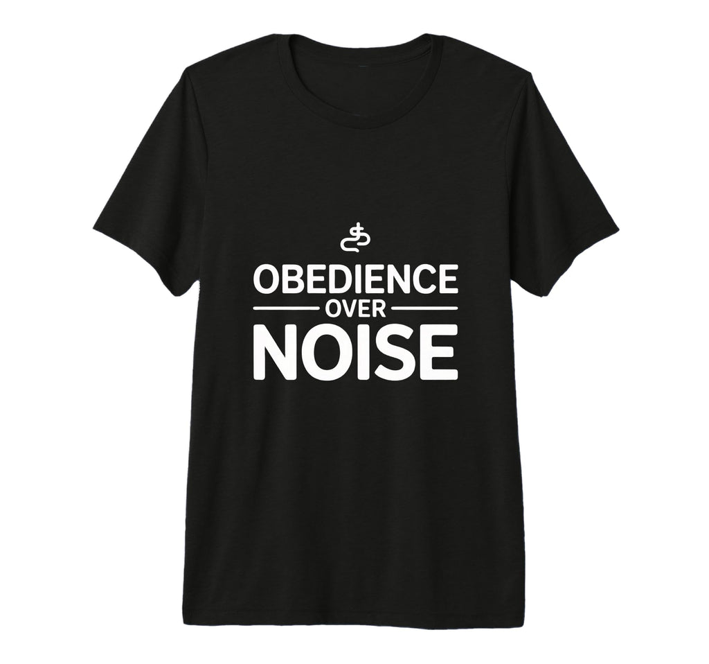 Obedience Over Noise Christian Faith T-Shirt - Streetwear Style Men Women - T-Shirt, Sweatshirt, Hoodie