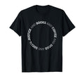 Books Coffee Dogs Social Justice T-Shirt - Fun Novelty Design Men Women - T-Shirt, Sweatshirt, Hoodie