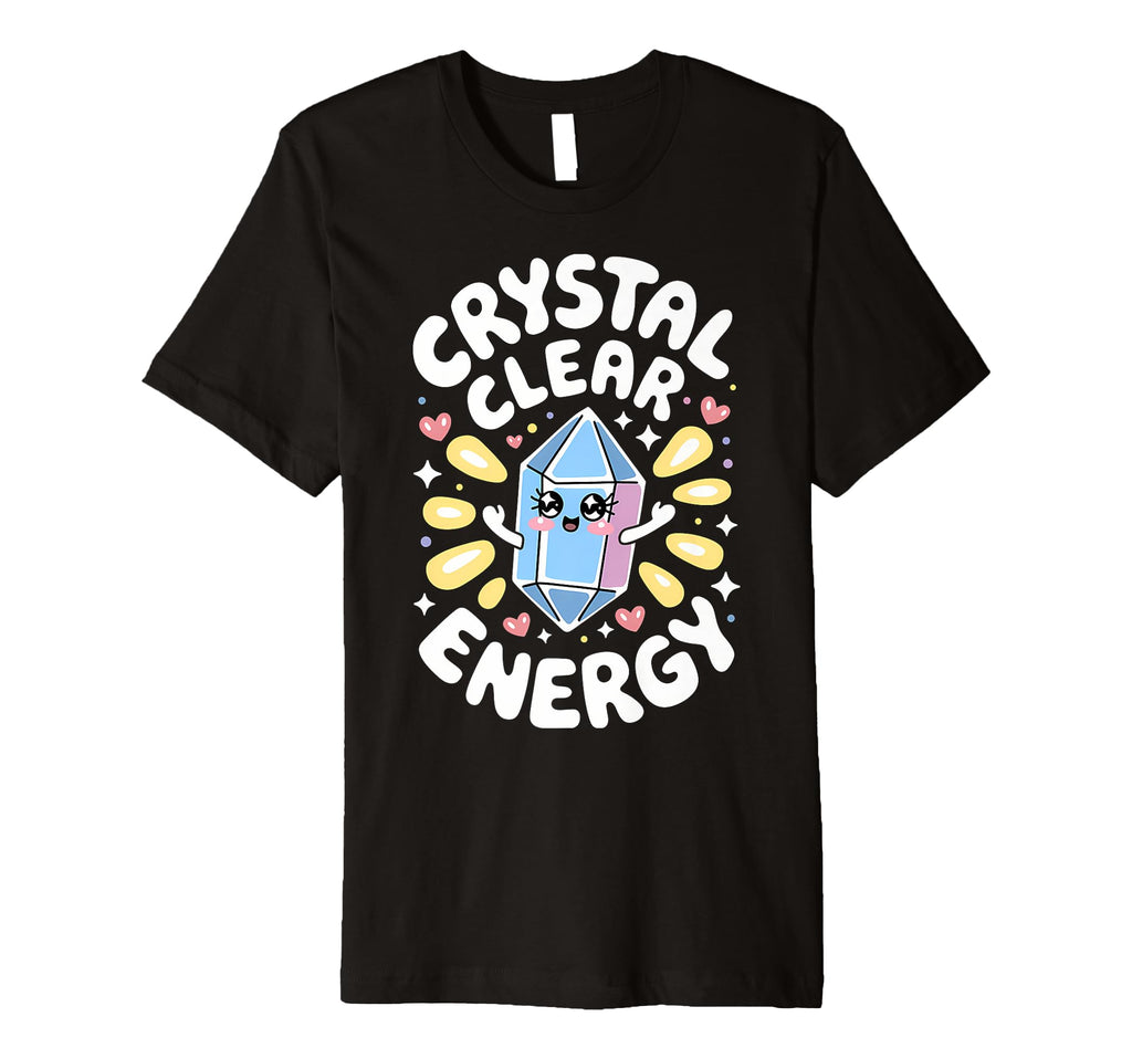 Healing Stone Crystals Energy T-Shirt - Fun Novelty Design for Adults - T-Shirt, Sweatshirt, Hoodie
