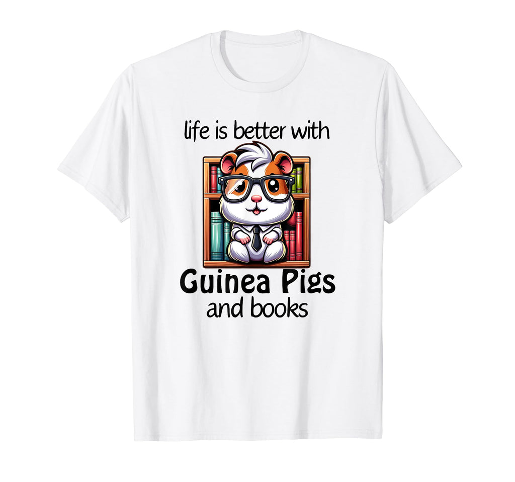Guinea Pig Books Bookworm Lit T-Shirt - Fun Novelty Design for Adults - T-Shirt, Sweatshirt, Hoodie