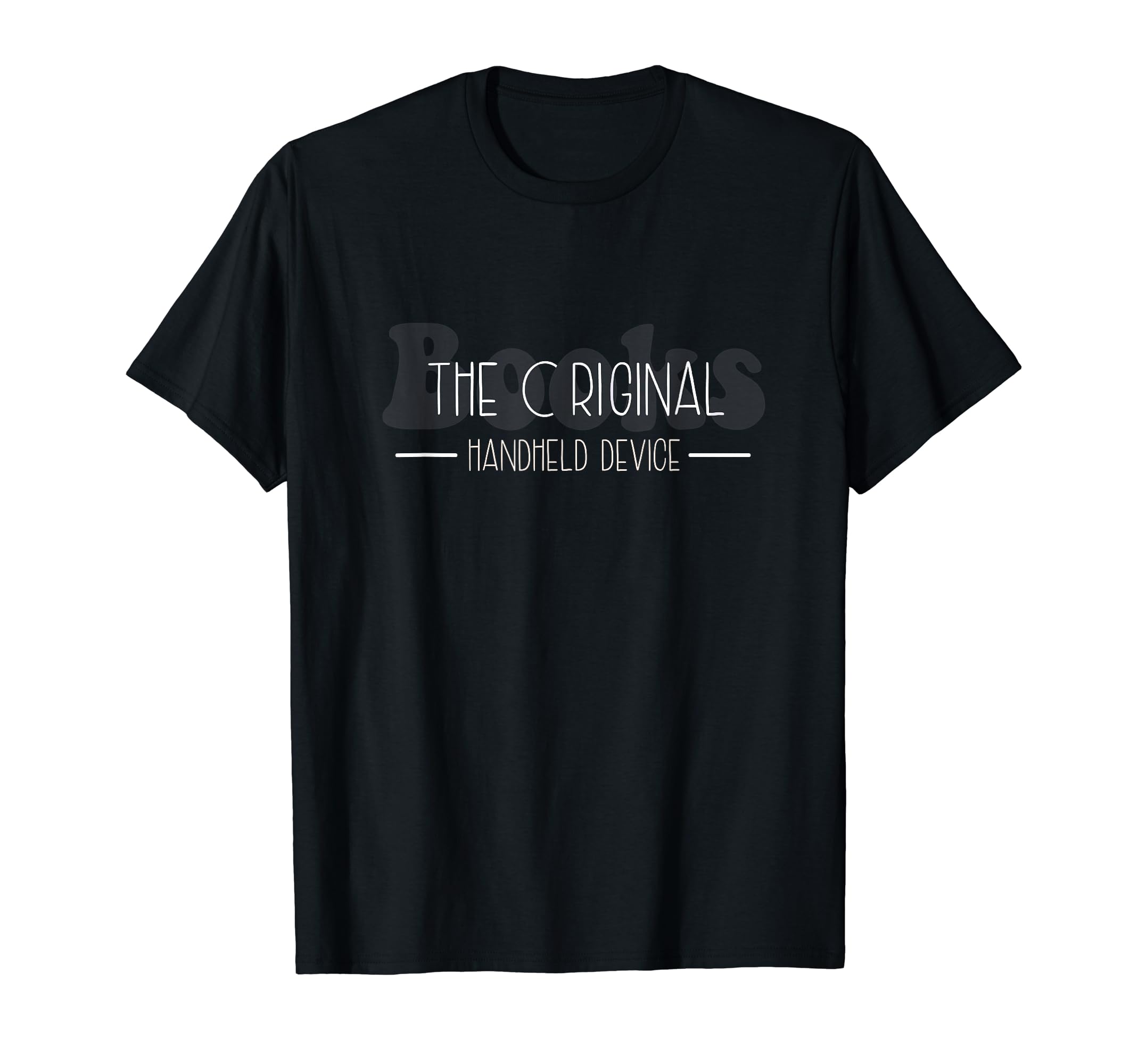 Bibliophile Original Handheld Device T-Shirt - Minimalist Print for Adults - T-Shirt, Sweatshirt, Hoodie