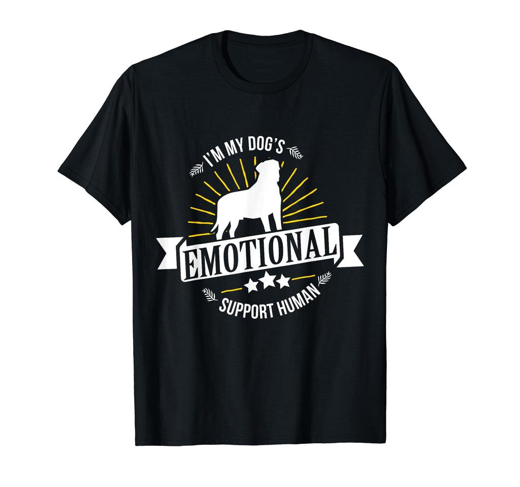 Funny Emotional Support Human Bullmastiff T-Shirt - Unique Graphic Unisex - T-Shirt, Sweatshirt, Hoodie