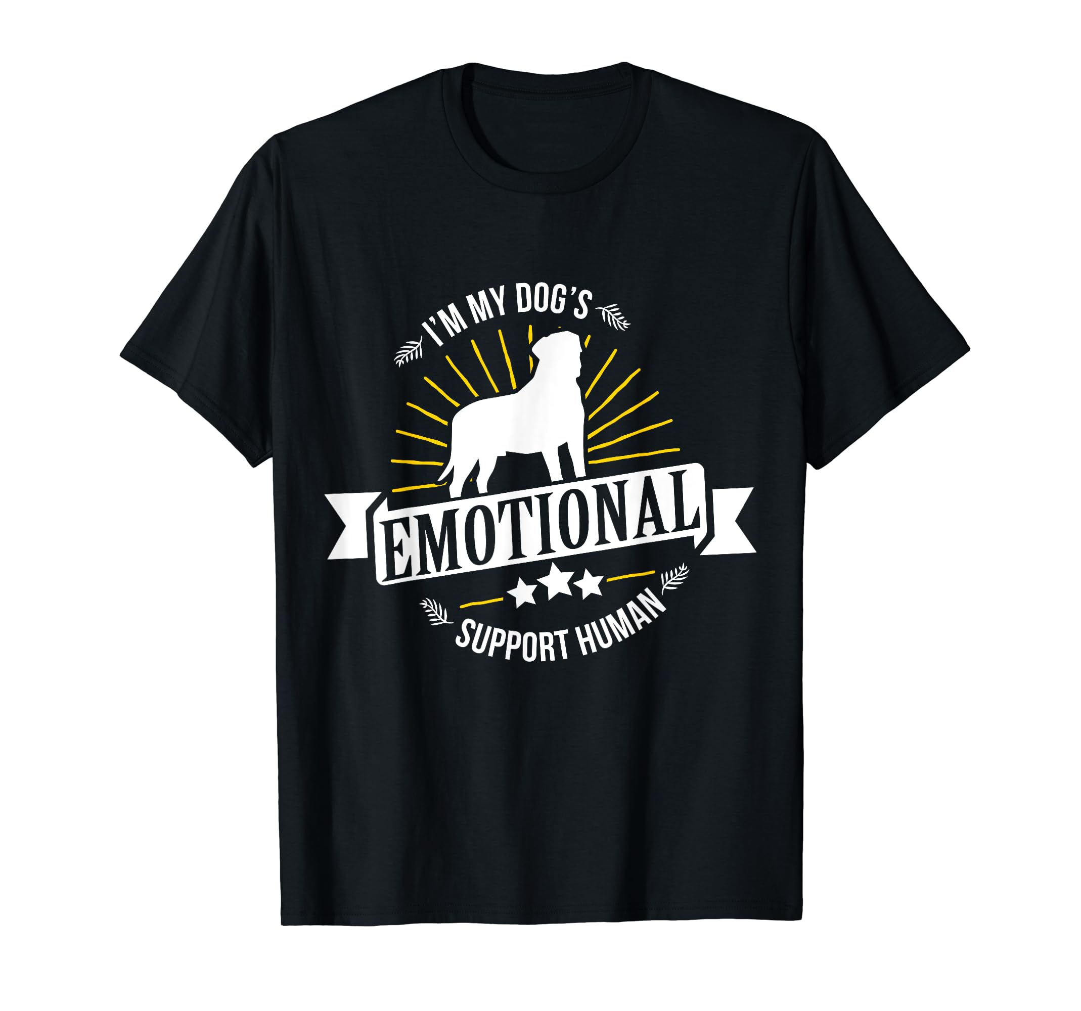 Funny Emotional Support Human Bullmastiff T-Shirt - Unique Graphic Unisex - T-Shirt, Sweatshirt, Hoodie
