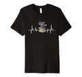 Dragon Reading Heartbeat Books Dragon T-Shirt - Unique Graphic for Adults - T-Shirt, Sweatshirt, Hoodie