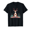 Meditation Deer Yoga Pose Relaxing T-Shirt - Minimalist Print for Adults - T-Shirt, Sweatshirt, Hoodie