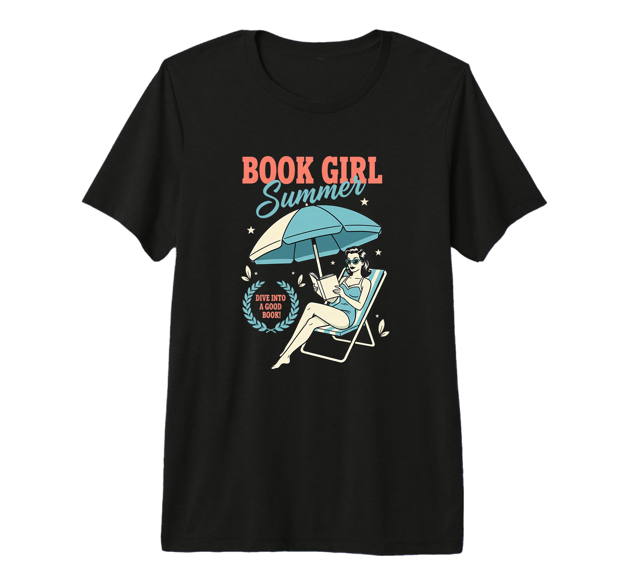 Book Summer Reading Beach Bookish Tri T-Shirt - Novelty Apparel for Adults - T-Shirt, Sweatshirt, Hoodie