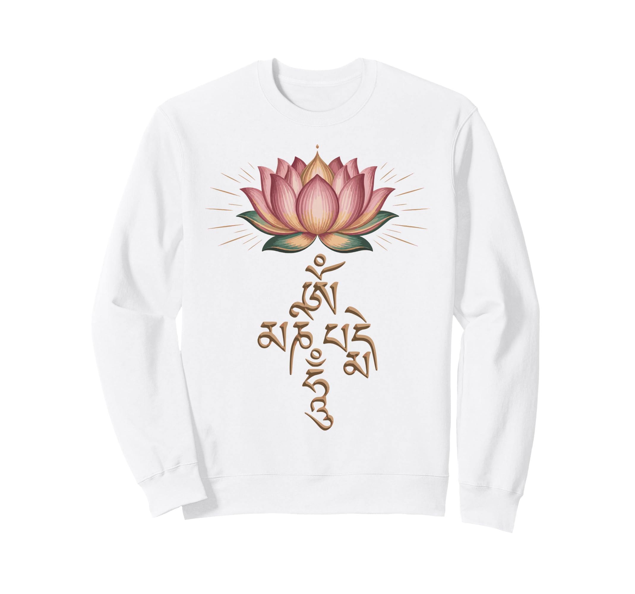 Om Mani Padme Hum Meditation Sweatshirt - Custom Art Print Men Women - T-Shirt, Sweatshirt, Hoodie