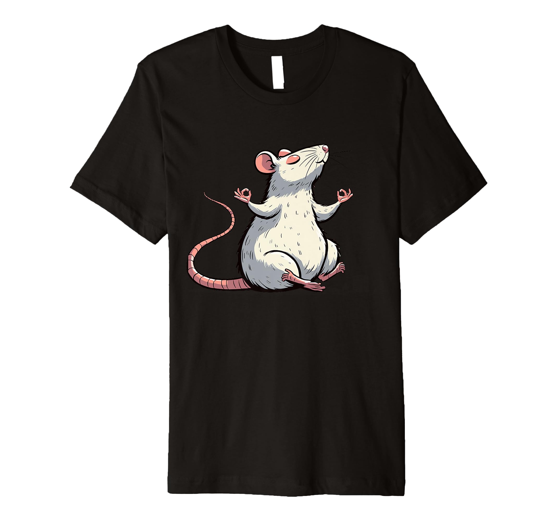 Meditation Rat Mouse Yoga Pose T-Shirt - Novelty Apparel Men Women - T-Shirt, Sweatshirt, Hoodie