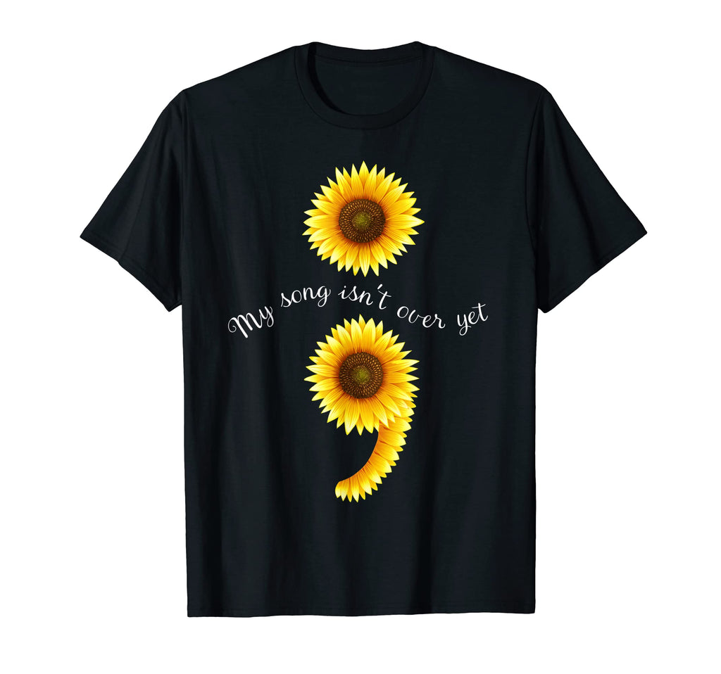 My Song Isnt Over Yet Semicolon T-Shirt - Aesthetic Graphic Unisex - T-Shirt, Sweatshirt, Hoodie