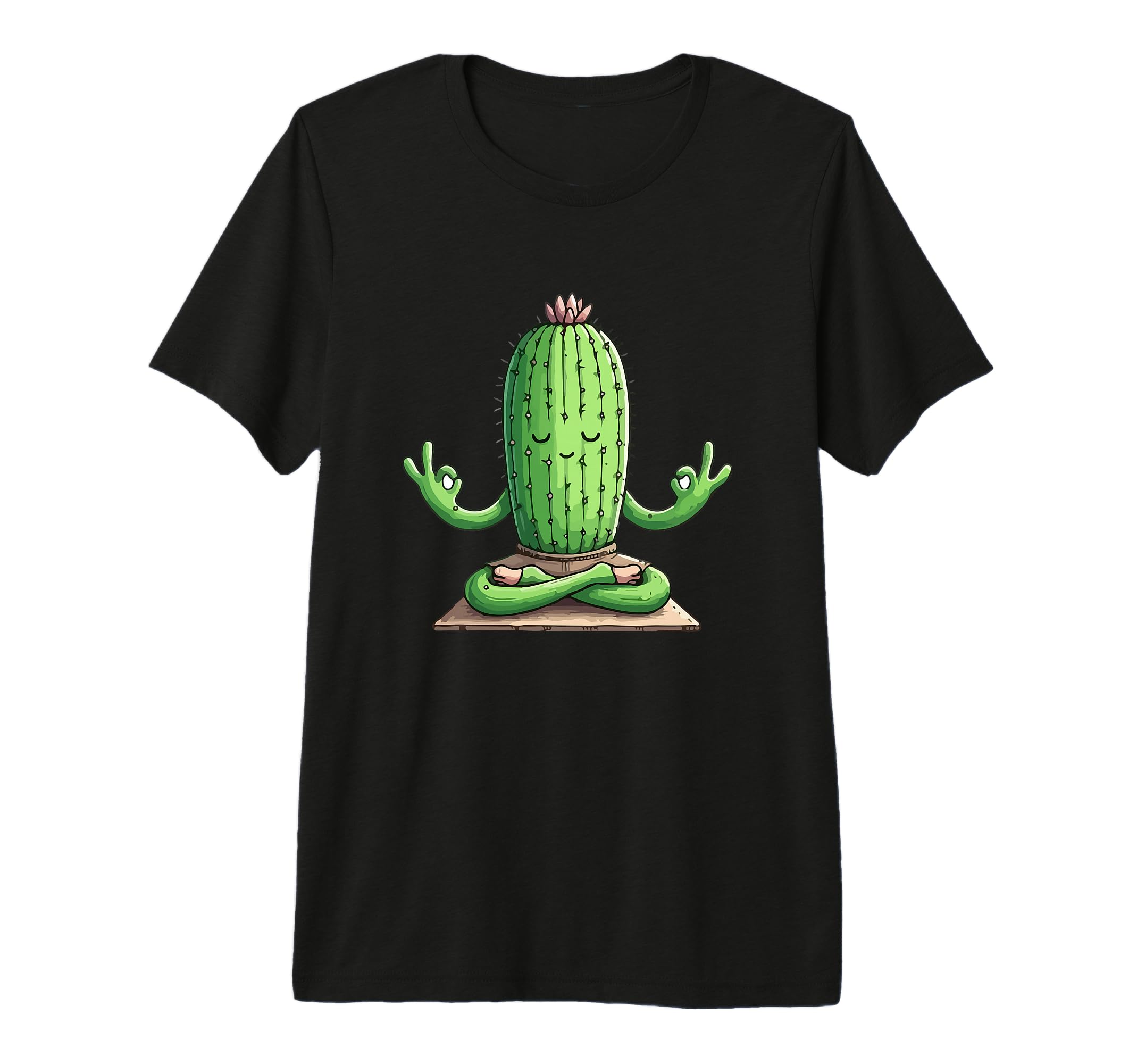 Meditation Cactus Yoga Pose Relaxing T-Shirt - Graphic Print Men Women - T-Shirt, Sweatshirt, Hoodie