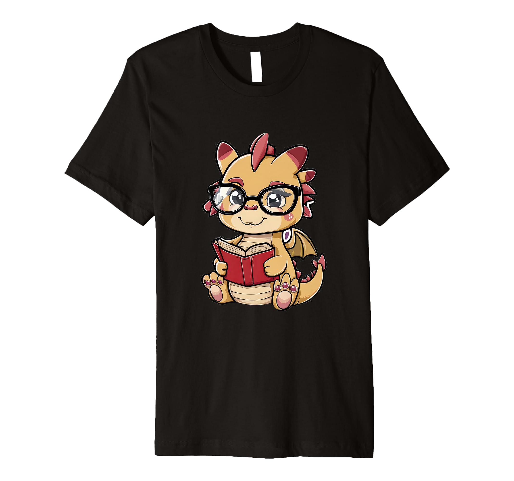 Kawaii Dragon Reading Glasses And T-Shirt - Fun Novelty Design Men Women - T-Shirt, Sweatshirt, Hoodie
