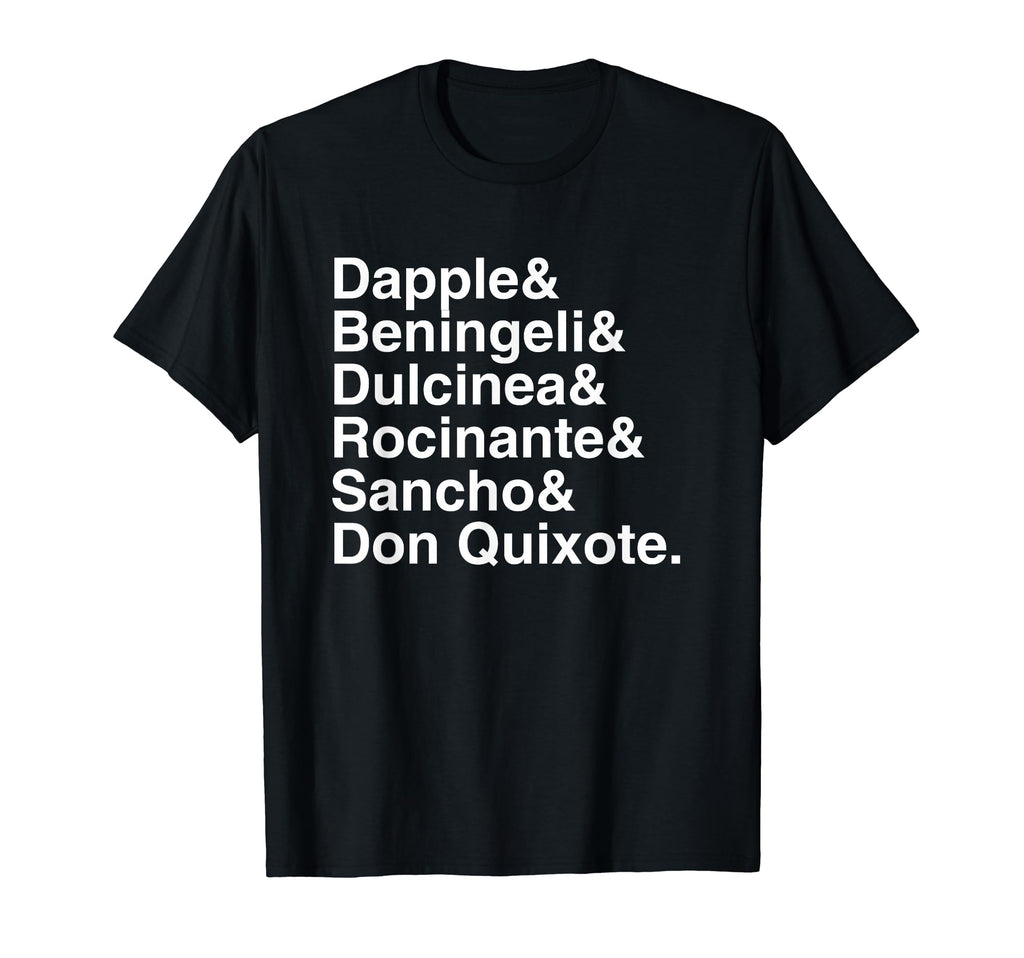 Don Quixote Character List Literature T-Shirt - Graphic Print for Adults - T-Shirt, Sweatshirt, Hoodie