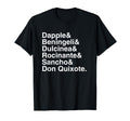 Don Quixote Character List Literature T-Shirt - Graphic Print for Adults - T-Shirt, Sweatshirt, Hoodie
