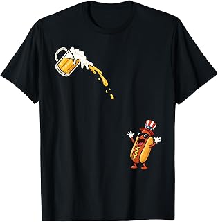 Hotdog Beer Chug Funny Uncle Sam Hotdog Beer 4th of July T-Shirt Unisex T-shirt, Sweatshirt, Hoodie, Long Sleeve Tee - T-Shirt, Sweatshirt, Hoodie