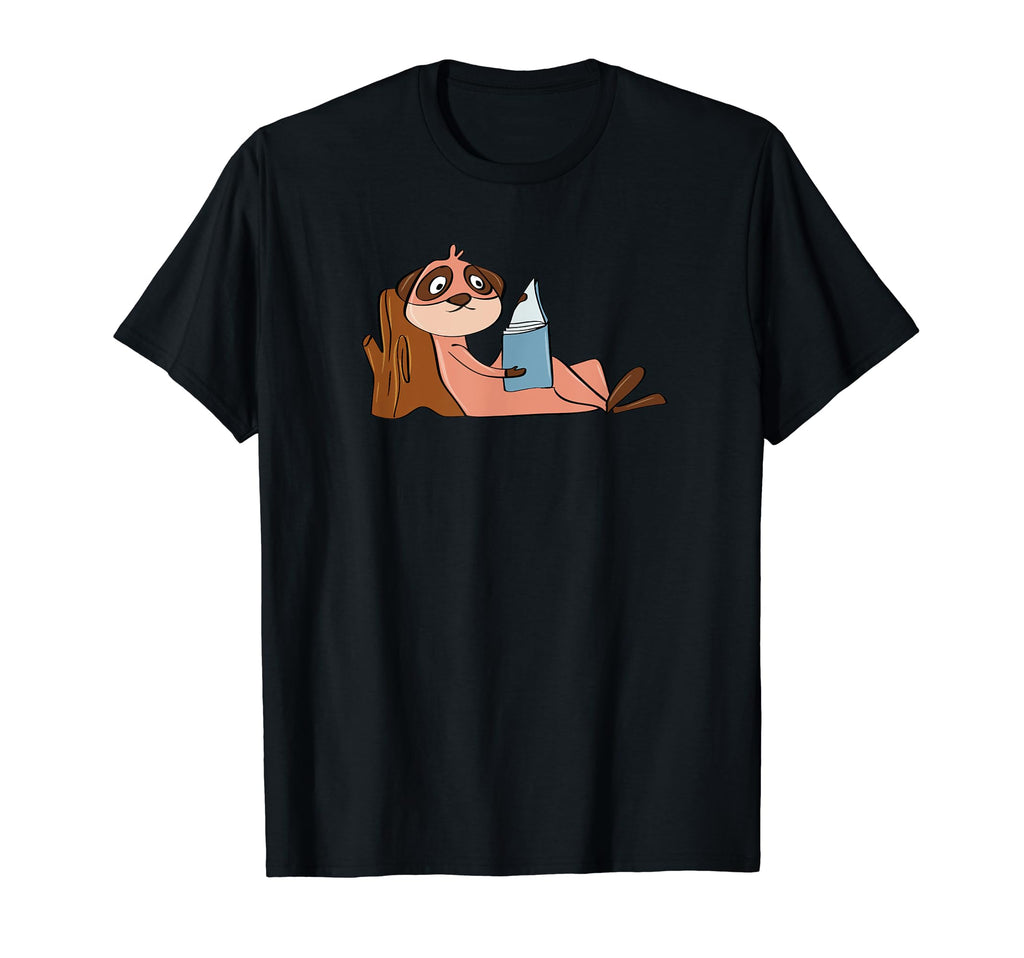 Meerkat Studying Book Reading T-Shirt - Aesthetic Graphic for Adults - T-Shirt, Sweatshirt, Hoodie