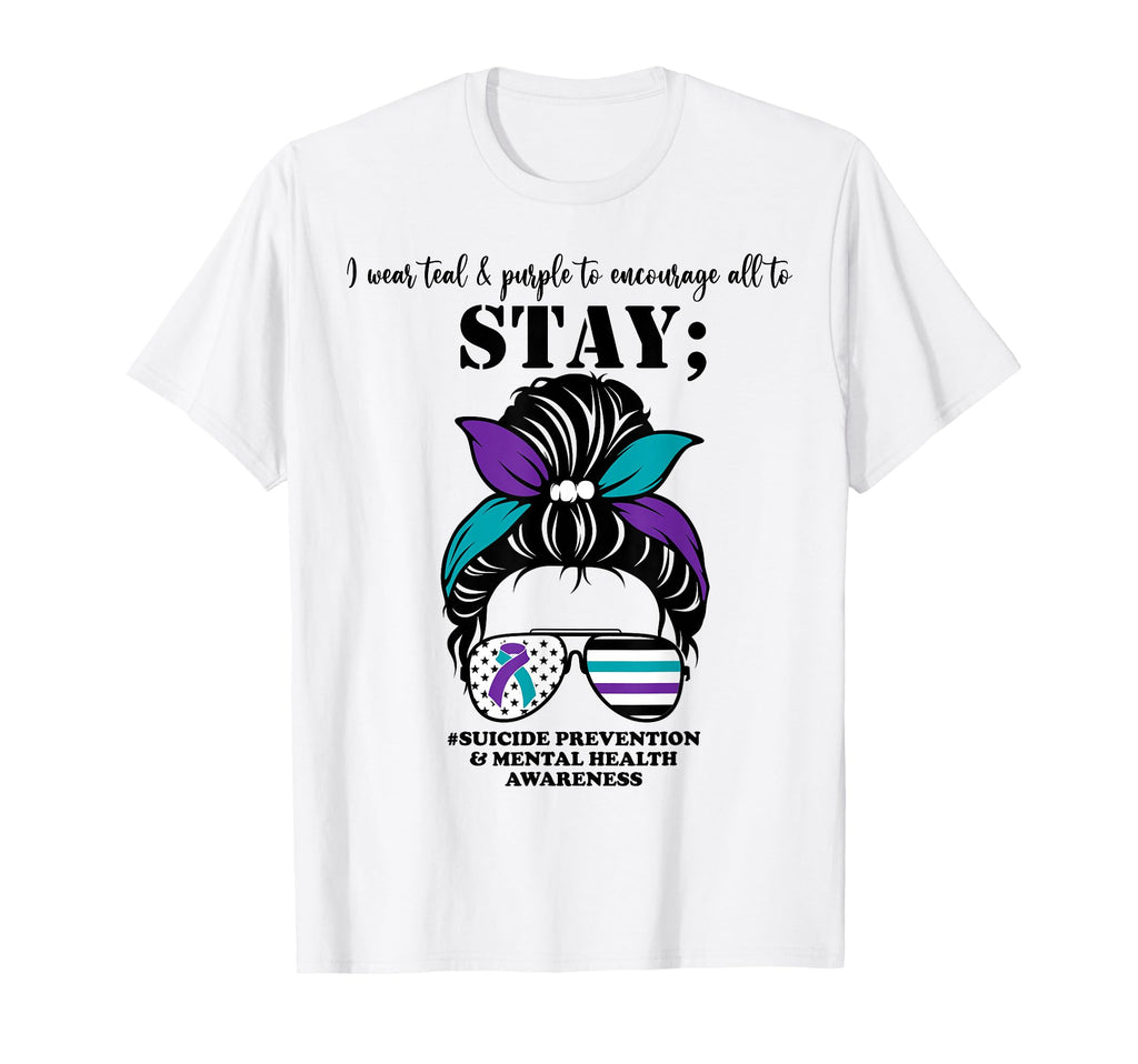 Suicide Prevention Awareness Mental T-Shirt - Custom Art Print Men Women - T-Shirt, Sweatshirt, Hoodie