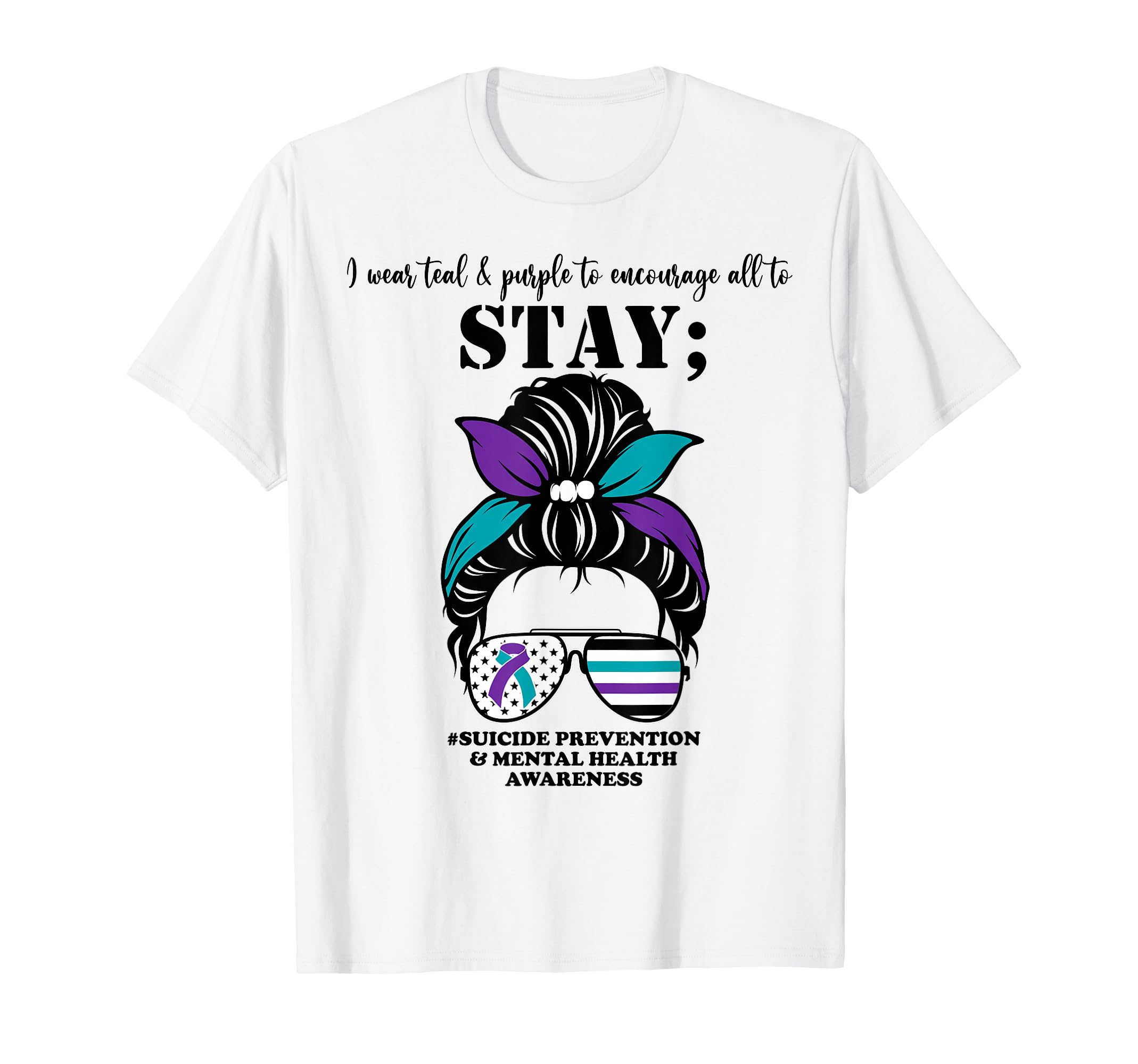Suicide Prevention Awareness Mental T-Shirt - Custom Art Print Men Women - T-Shirt, Sweatshirt, Hoodie