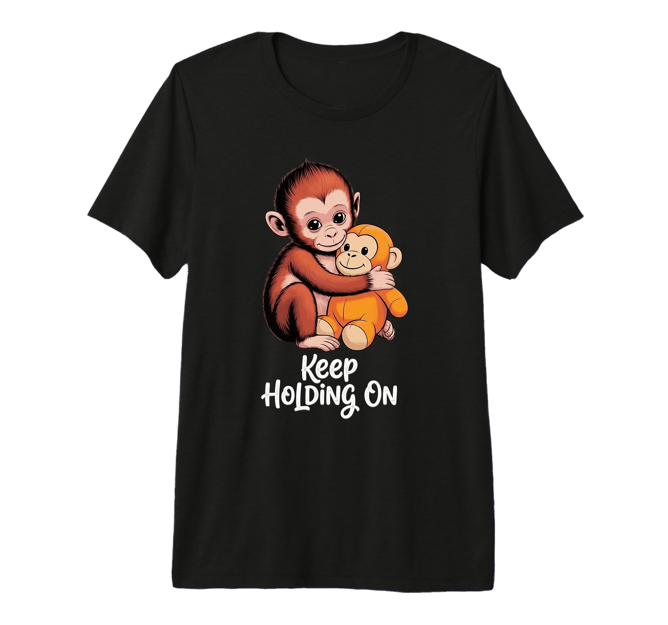Punch Keep Holding Monkey Tri Blend T-Shirt - Graphic Print Men Women - T-Shirt, Sweatshirt, Hoodie